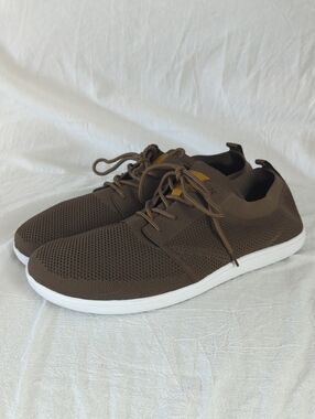 Jackshibo Men’s Knit Barefoot Minimalist Sneakers - Brown Size 13